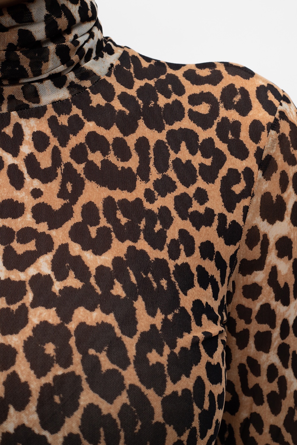 Ganni leopard clearance turtleneck